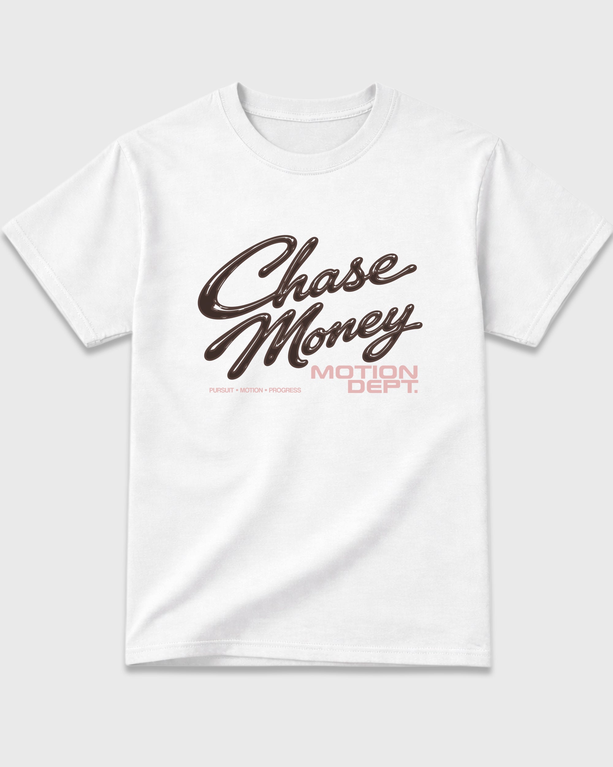 Motion Dept Graphic T-Shirt featuring original streetwear artwork designed to match the Air Jordan 3 Fireside. White 2 Graphic T-Shirt.