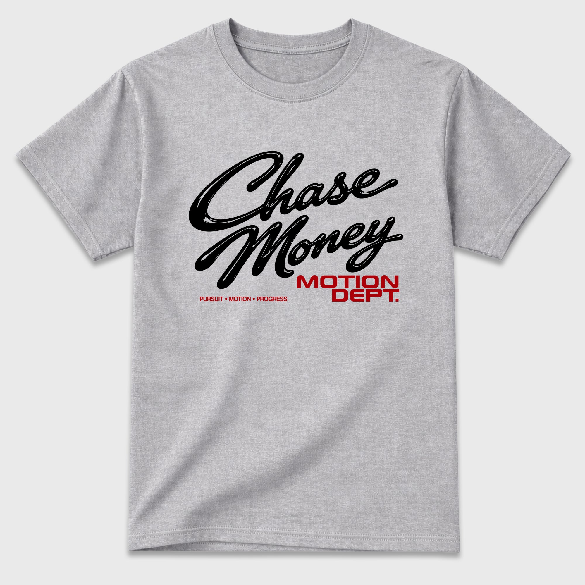 Motion Dept Graphic T-Shirt featuring original streetwear artwork designed to match the Air Jordan 9 True Red. Heather Grey 2 Graphic T-Shirt.