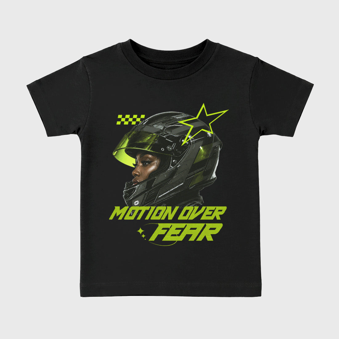 Sneaker match tees – Sneaker Tees To Match Air Foamposite Pro Black Shoes – Motion Over Fear Kids T-Shirt Black 2
