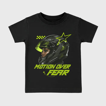 Sneaker match tees – Sneaker Tees To Match Air Foamposite Pro Black Shoes – Motion Over Fear Kids T-Shirt Black 2