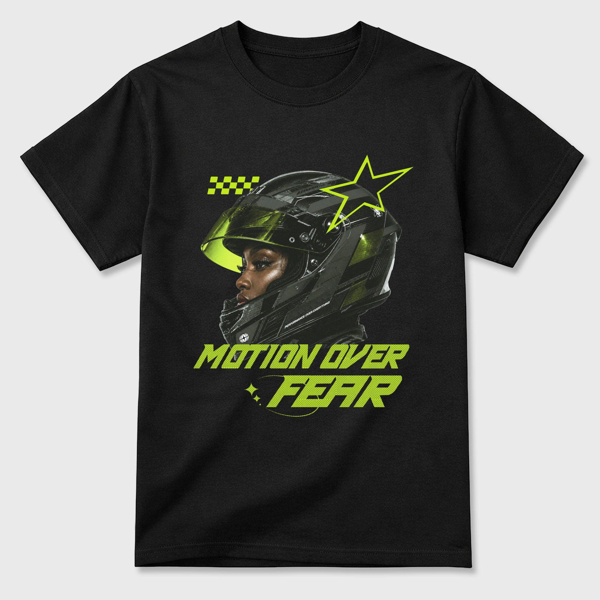 Sneaker match tees – Sneaker Tees To Match Air Foamposite Pro Black Shoes – Motion Over Fear Tee Black 2