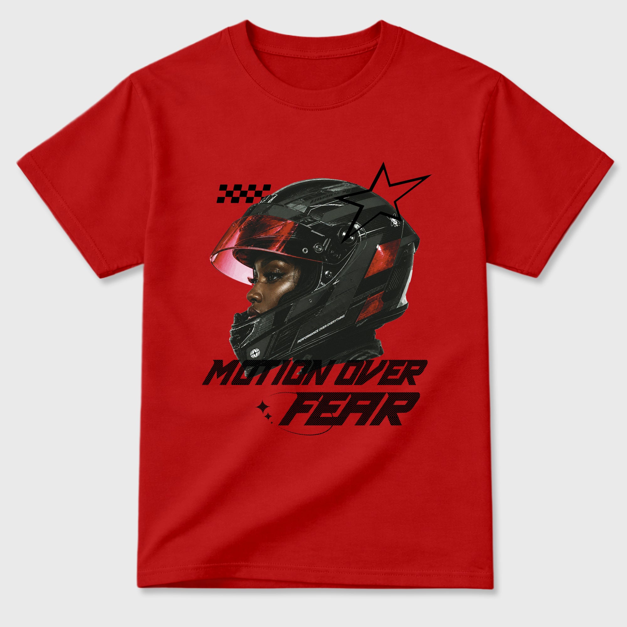 Sneaker match tees – Sneaker Tees To Match Air Jordan 12 Bloodline Shoes – Motion Over Fear Tee Red 2