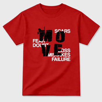 Sneaker match tees – Sneaker Tees To Match Air Jordan 1 Banned Shoes – Move Tee Red 2