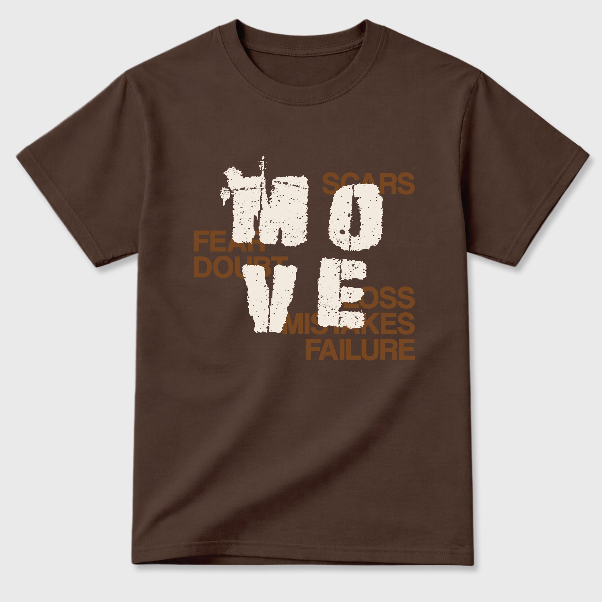 Move Graphic T-Shirt featuring original streetwear artwork designed to match the Air Jordan 1 Love Letter. Dark Chocolate 2 Graphic T-Shirt.