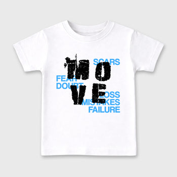 Sneaker match tees – Sneaker Tees To Match Air Jordan 14 University Blue Shoes – Move Kids T-Shirt White 2