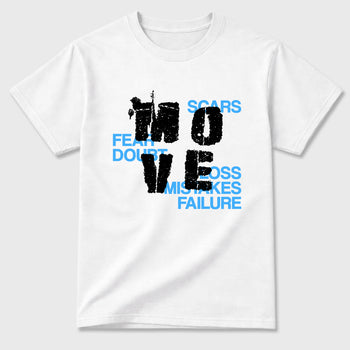 Sneaker match tees – Sneaker Tees To Match Air Jordan 14 University Blue Shoes – Move Tee White 2