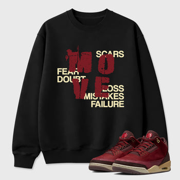 Move Graphic T-Shirt sneaker match tee designed for the Air Jordan 3 Bin 23, featuring coordinated color options for a perfect streetwear match. Black 1 shirt.