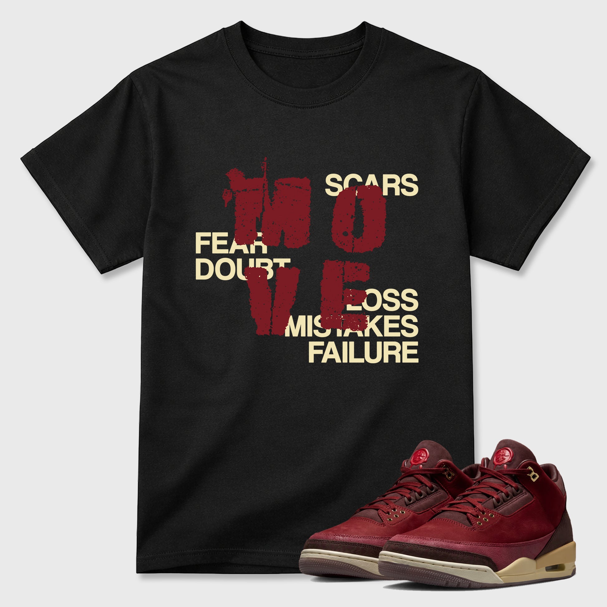 Move Graphic T-Shirt sneaker match tee designed for the Air Jordan 3 Bin 23, featuring coordinated color options for a perfect streetwear match. Black 1 shirt.