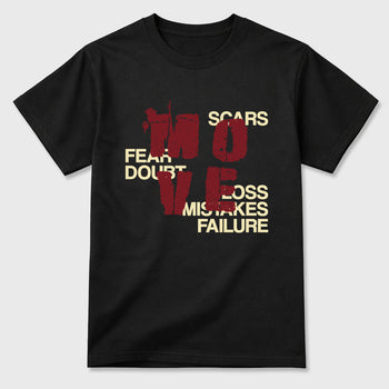 Move Graphic T-Shirt sneaker match tee designed for the Air Jordan 3 Bin 23, featuring coordinated color options for a perfect streetwear match. Black 2 shirt.
