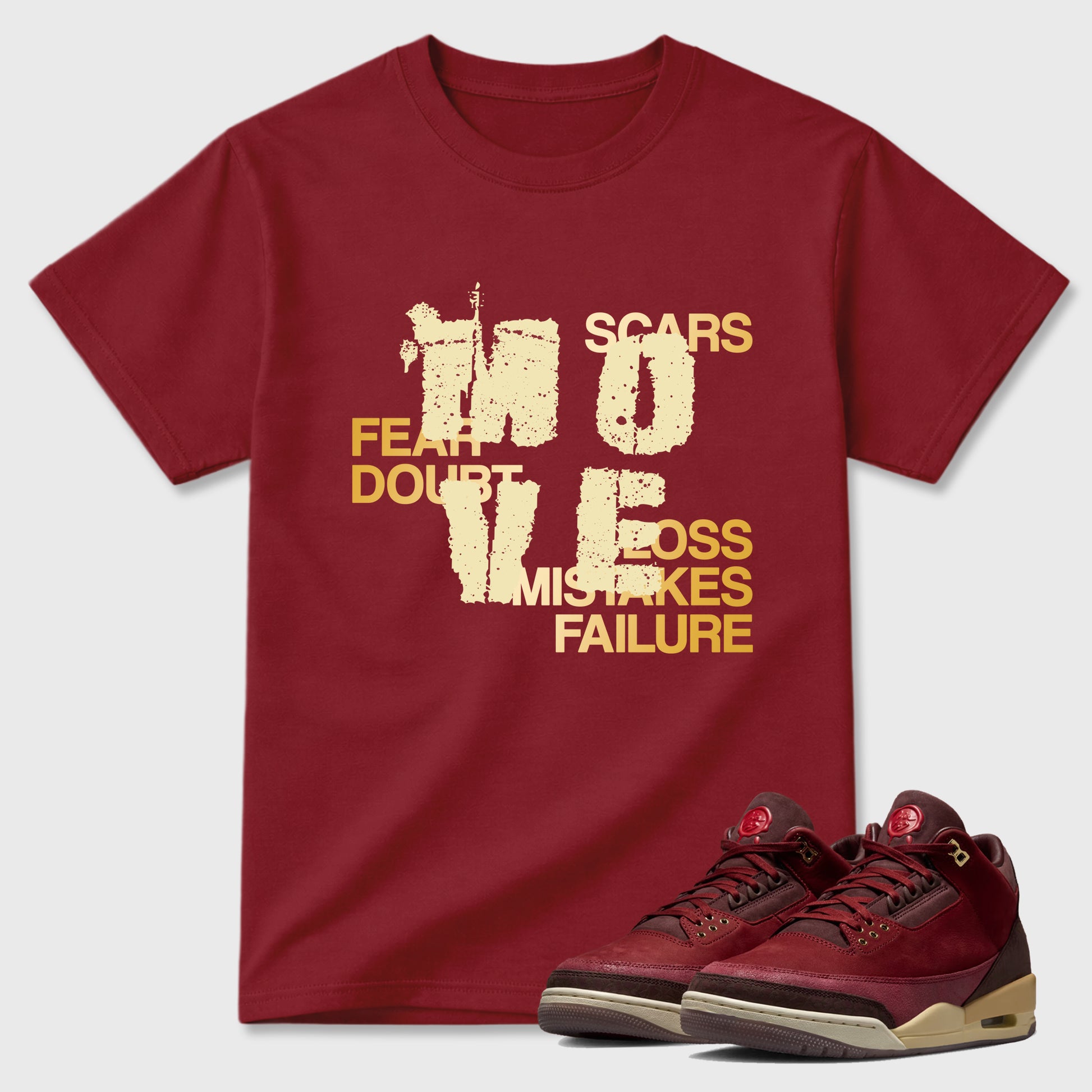 Move Graphic T-Shirt sneaker match tee designed for the Air Jordan 3 Bin 23, featuring coordinated color options for a perfect streetwear match. Cardinal 1 shirt.