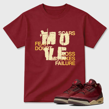 Move Graphic T-Shirt sneaker match tee designed for the Air Jordan 3 Bin 23, featuring coordinated color options for a perfect streetwear match. Cardinal 1 shirt.