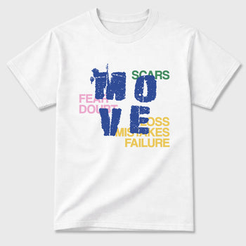 Move Graphic T-Shirt sneaker match tee designed for the Air Jordan 3 Brazil, featuring coordinated color options for a perfect streetwear match. White 2 shirt.