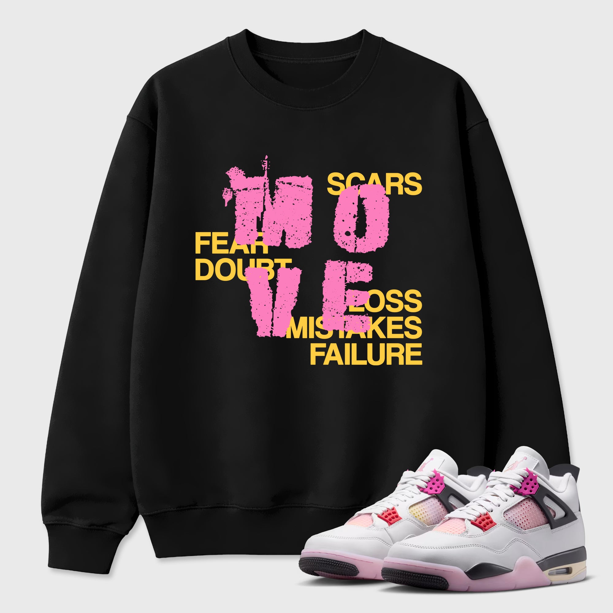 Move Graphic T-Shirt featuring original streetwear artwork designed to match the Air Jordan 4 Comic. Black 1 Graphic Tee.