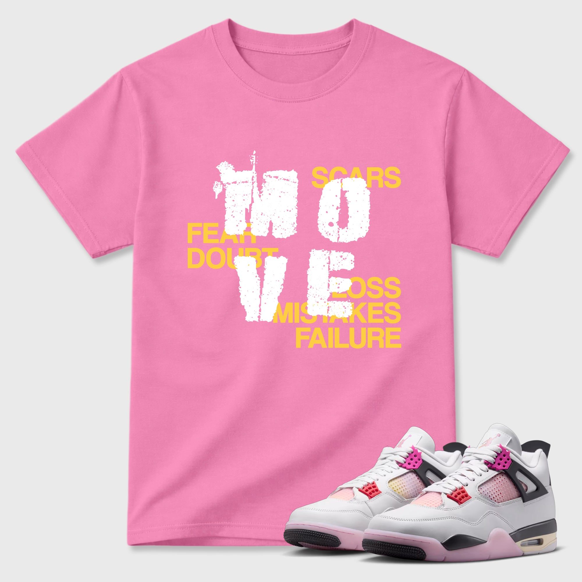 Move Graphic T-Shirt featuring original streetwear artwork designed to match the Air Jordan 4 Comic. Bubble Gum 1 Graphic T-Shirt.