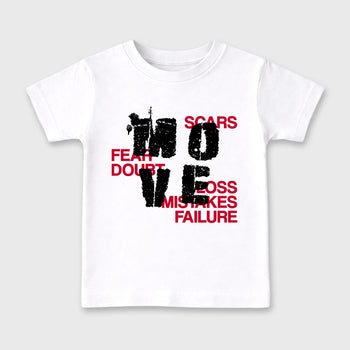 Sneaker match tees – Sneaker Tees To Match Air Jordan 4 Toro Bravo Shoes – Move Kids T-Shirt White 2