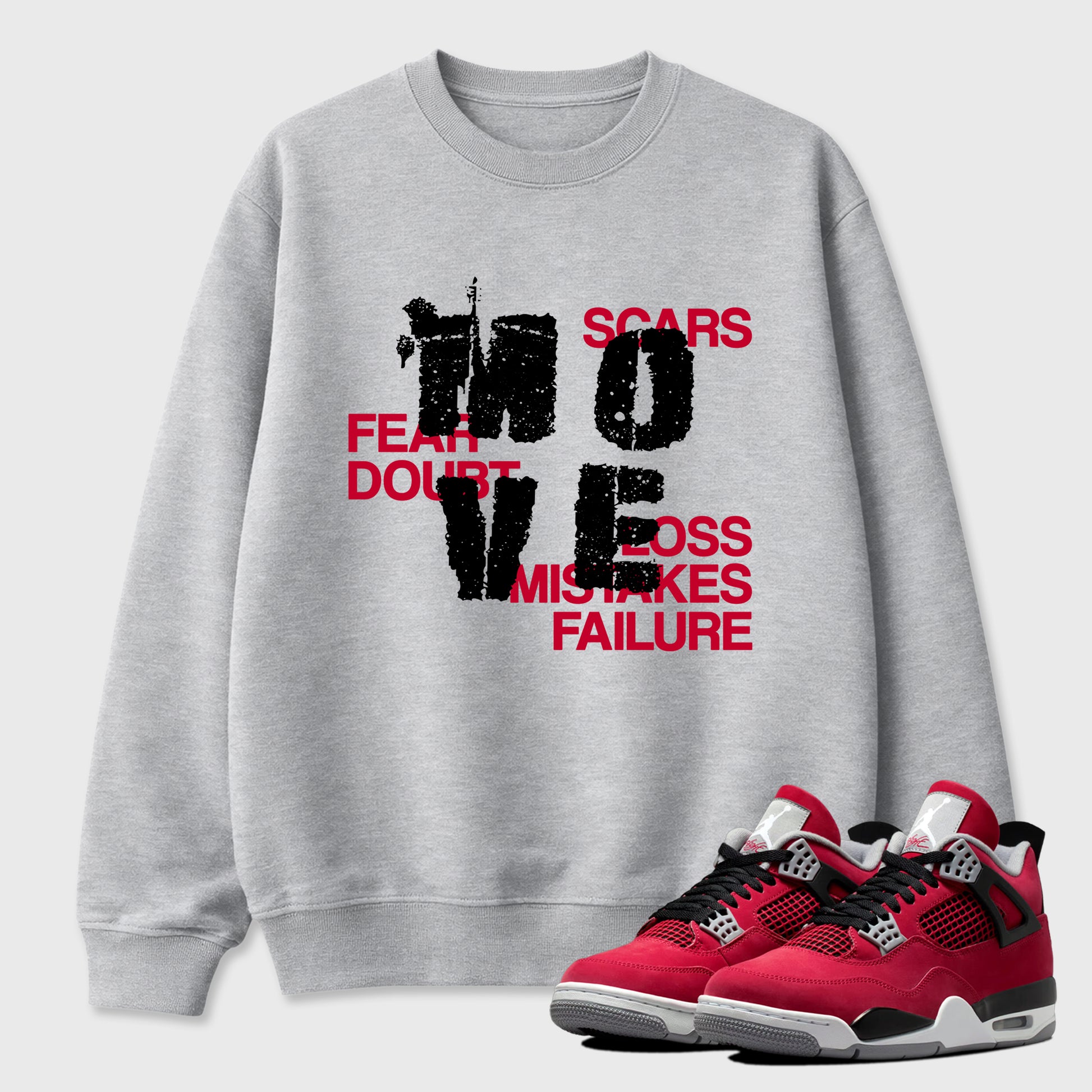 Sneaker match tees – Sneaker Tees To Match Air Jordan 4 Toro Bravo Shoes – Move Tee Heather Grey 1