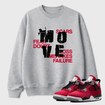 Sneaker match tees – Sneaker Tees To Match Air Jordan 4 Toro Bravo Shoes – Move Tee Heather Grey 1