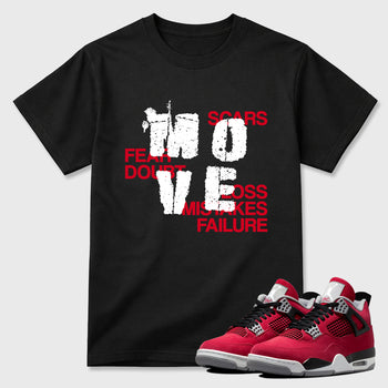 Sneaker match tees – Sneaker Tees To Match Air Jordan 4 Toro Bravo Shoes – Move Tee Black 1