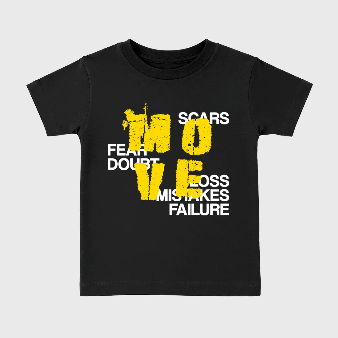 Move Baby & Kids Graphic T-Shirt featuring original artwork designed to match the Air Jordan 4 Tour Yellow. Black 2 Kids Graphic Tee.