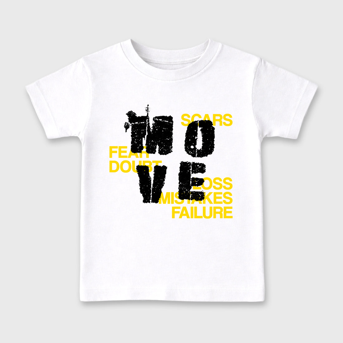 Move Baby & Kids Graphic T-Shirt featuring original artwork designed to match the Air Jordan 4 Tour Yellow. White 2 Kids Graphic Tee.
