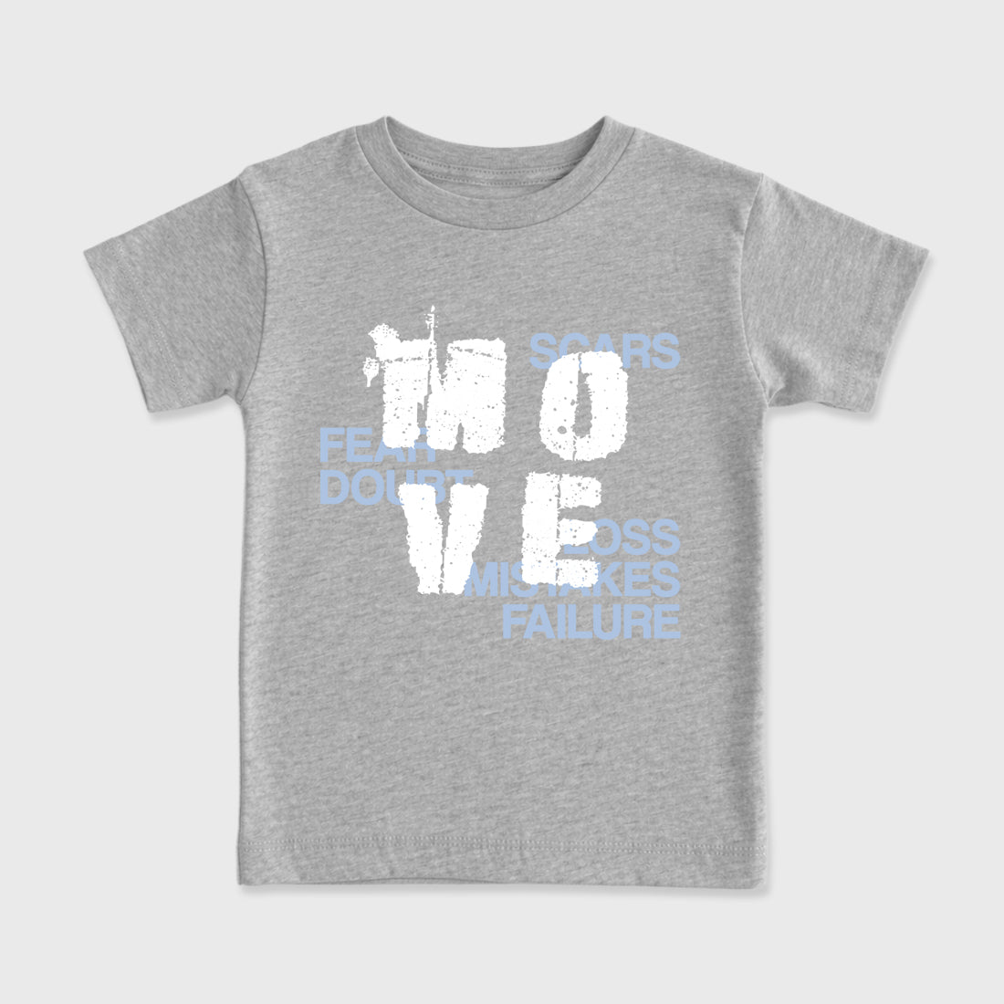 Sneaker match tees – Sneaker Tees To Match Air Jordan 5 Wolf Grey Shoes – Move Kids T-Shirt Heather Grey 2