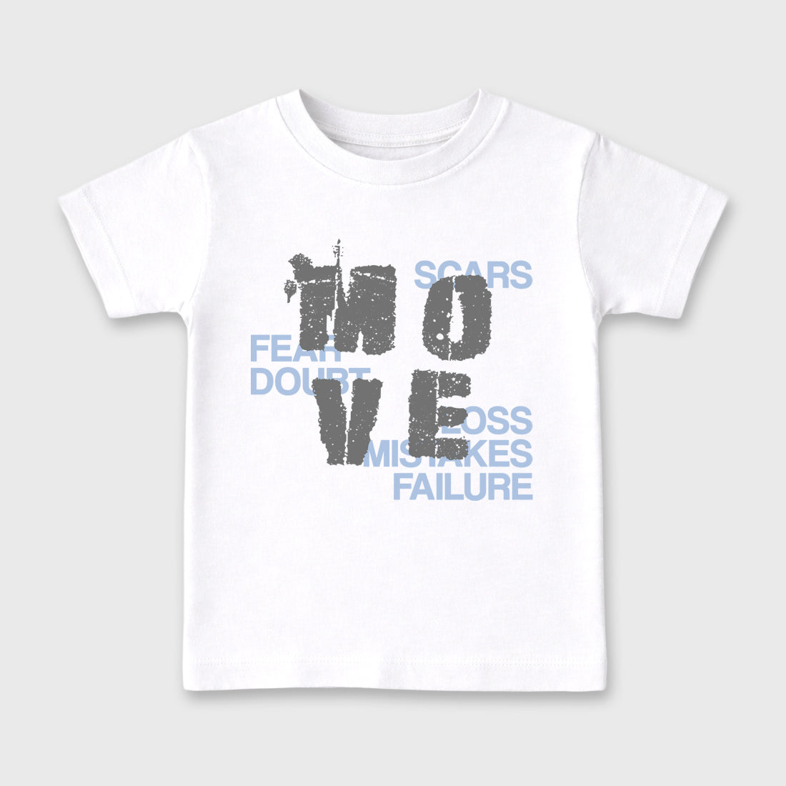 Sneaker match tees – Sneaker Tees To Match Air Jordan 5 Wolf Grey Shoes – Move Kids T-Shirt White 2