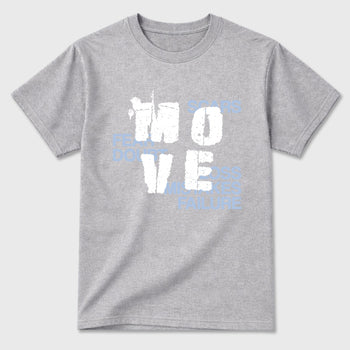 Sneaker match tees – Sneaker Tees To Match Air Jordan 5 Wolf Grey Shoes – Move Tee Heather Grey 2