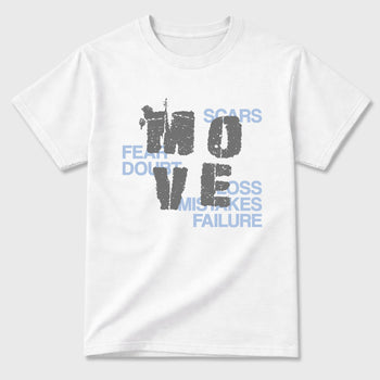 Sneaker match tees – Sneaker Tees To Match Air Jordan 5 Wolf Grey Shoes – Move Tee White 2