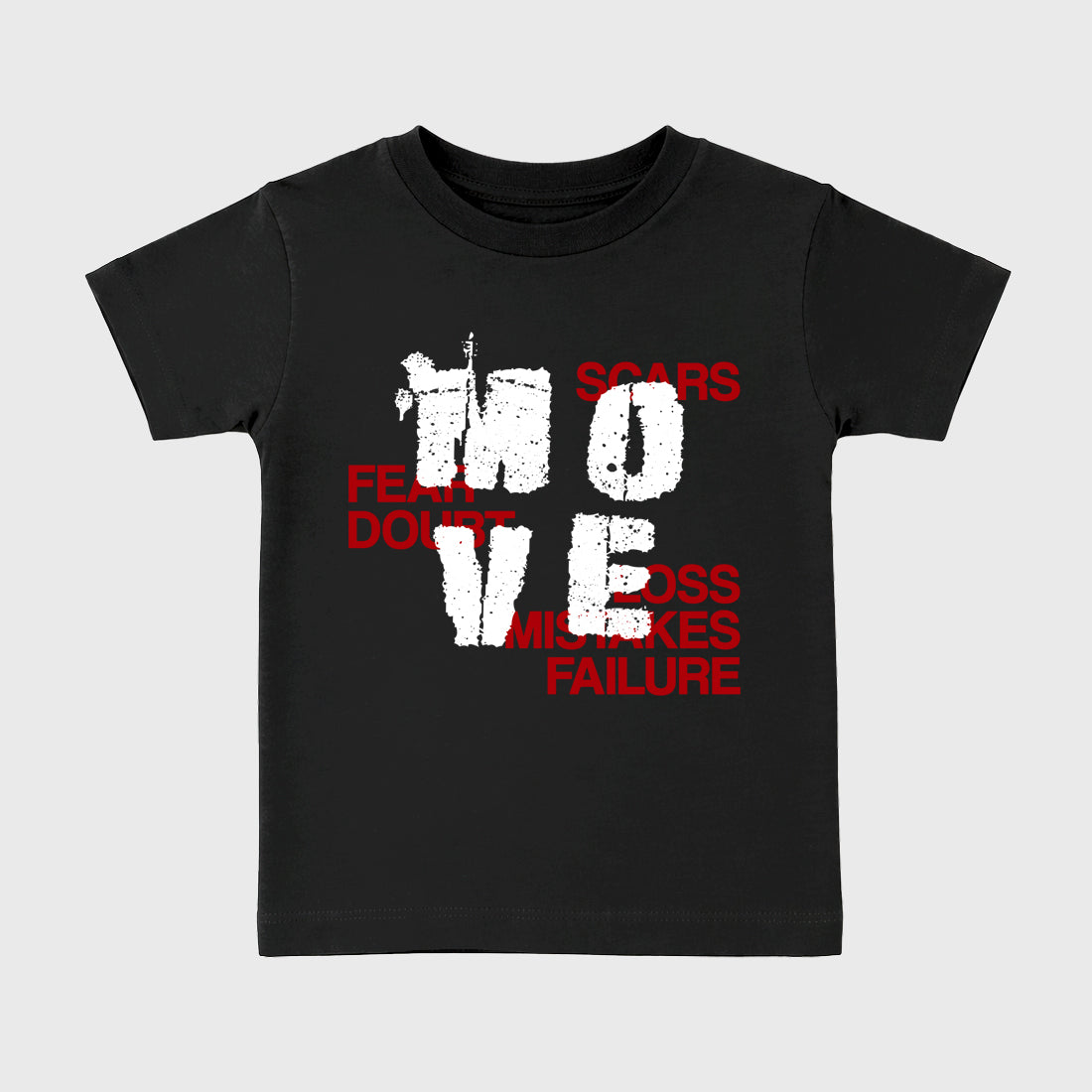 Move Baby & Kids Graphic T-Shirt featuring original artwork designed to match the Air Jordan 9 True Red. Black 2 Kids Graphic Tee.