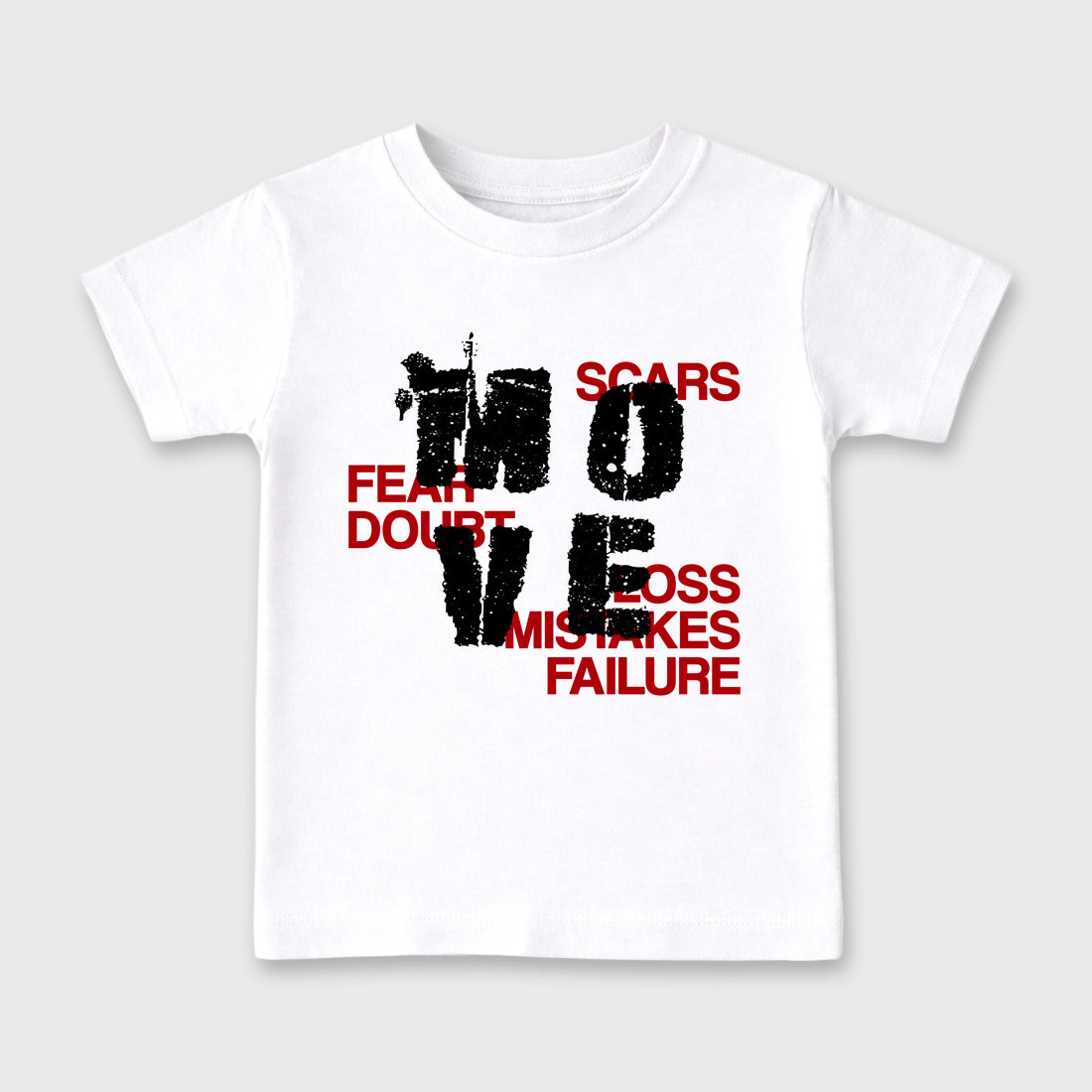 Move Baby & Kids Graphic T-Shirt featuring original artwork designed to match the Air Jordan 9 True Red. White 2 Kids Graphic Tee.