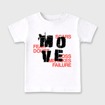 Sneaker match tees – Sneaker Tees To Match Air Max 90 Infrared Shoes – Move Kids T-Shirt White 2