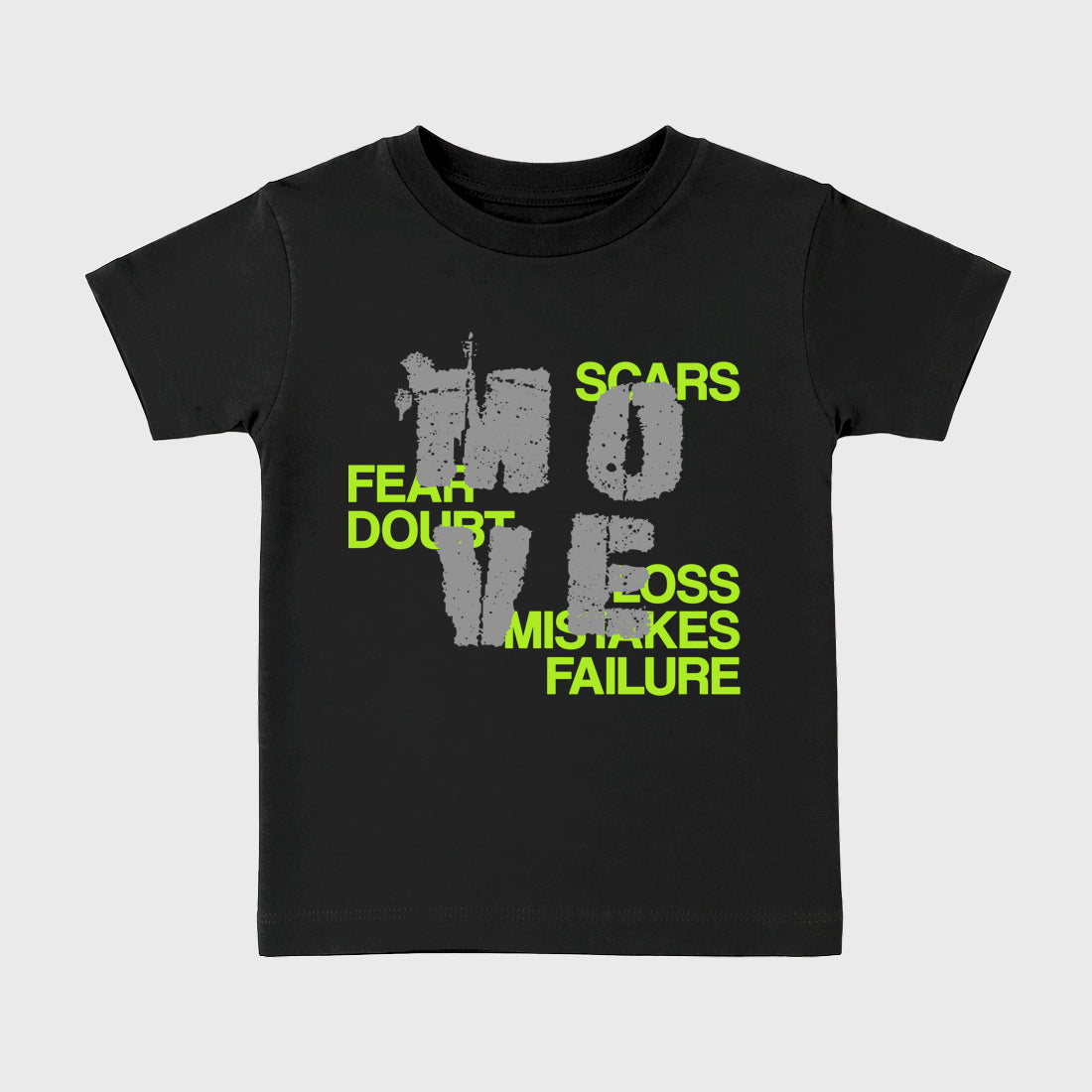 Sneaker match tees – Sneaker Tees To Match Air Max 90 Neon Yellow Shoes – Move Kids T-Shirt Black 2