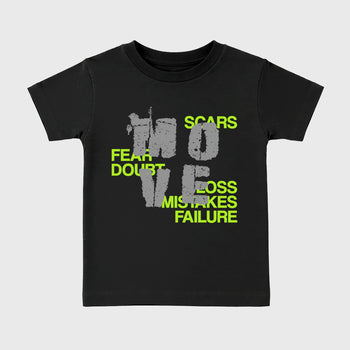 Sneaker match tees – Sneaker Tees To Match Air Max 90 Neon Yellow Shoes – Move Kids T-Shirt Black 2
