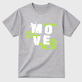Sneaker match tees – Sneaker Tees To Match Air Max 90 Neon Yellow Shoes – Move Tee Heather Grey 2