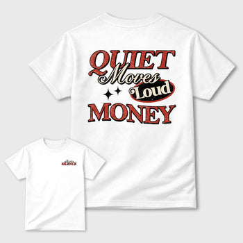 Move In Silence Graphic T-Shirt sneaker match tee designed for the sneakers, featuring coordinated color options for a perfect streetwear match. White shirt.