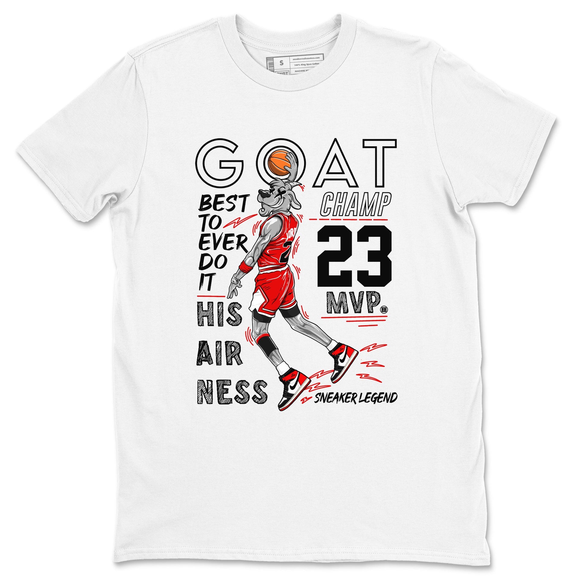 AJ1 Black Toe Reimagined shirts to match jordans MVP Goat sneaker match tees Air Jordan 1 Black Toe Reimagined SNRT Sneaker Tees streetwear brand White 2 unisex cotton tee