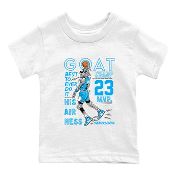 1s High OG UNC Reimagined shirts to match jordans MVP Goat graphic tees Air Jordan 1 UNC Reimagined match shoes to clothes SNRT Sneaker Tees Youth Baby White 2 tee