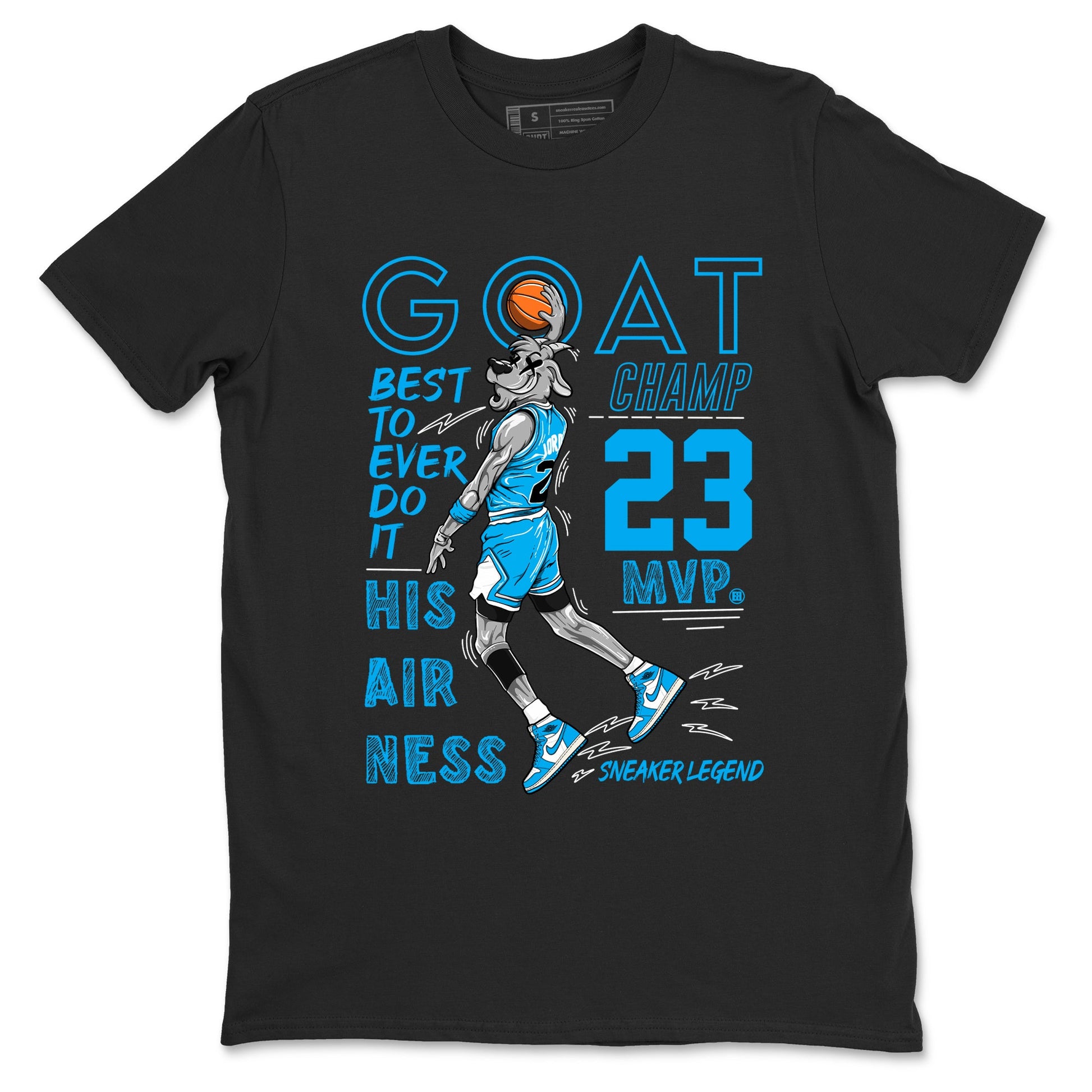 1s High OG UNC Reimagined shirts to match jordans MVP Goat graphic tees Air Jordan 1 UNC Reimagined match shoes to clothes SNRT Sneaker Tees unisex cotton Black 2 shirts
