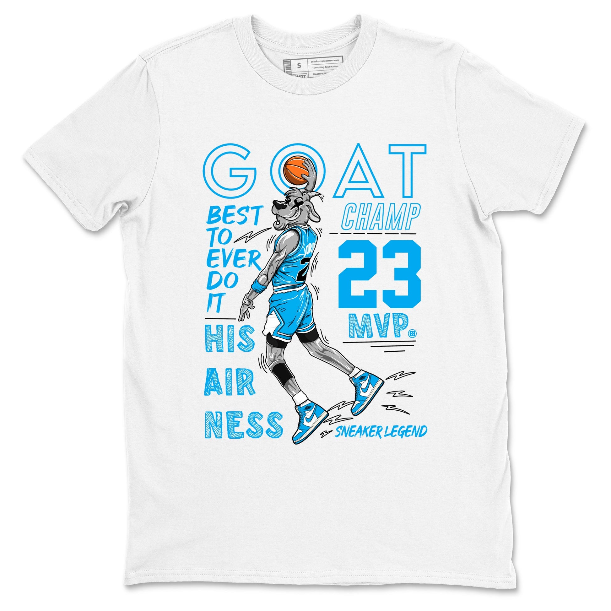1s High OG UNC Reimagined shirts to match jordans MVP Goat graphic tees Air Jordan 1 UNC Reimagined match shoes to clothes SNRT Sneaker Tees unisex cotton White 2 shirts