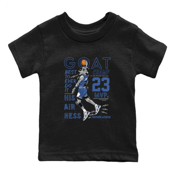 11s Diffused Blue shirts to match jordans MVP Goat sneaker match tees Air Jordan 11 Diffused Blue SNRT Sneaker Tees streetwear brand Baby and Youth Black 2 cotton tee