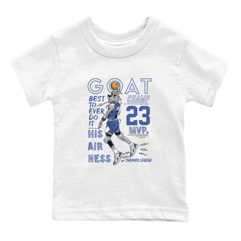 11s Diffused Blue shirts to match jordans MVP Goat sneaker match tees Air Jordan 11 Diffused Blue SNRT Sneaker Tees streetwear brand Baby and Youth White 2 cotton tee