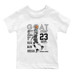 12s Black Wolf Grey shirts to match jordans MVP Goat sneaker match tees 12s Baron SNRT Sneaker Release Tees Youth Baby White 2 crew neck shirts