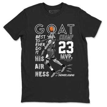 12s Black Wolf Grey shirts to match jordans MVP Goat sneaker match tees 12s Baron SNRT Sneaker Release Tees unisex cotton Black 2 crew neck shirts