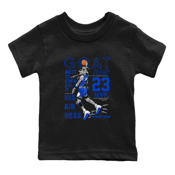 12s Blueberry shirts to match jordans MVP Goat sneaker match tees Air Jordan 12 Blueberry SNRT Sneaker Tees streetwear brand Baby and Youth Black 2 cotton tee