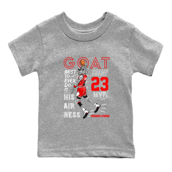 Air Jordan 12 Retro Taxi Flip shirts to match jordans MVP Goat sneaker match tees 12s Red Taxi SNRT sneaker release tees baby toddler Heather Grey 2 cotton Shirt