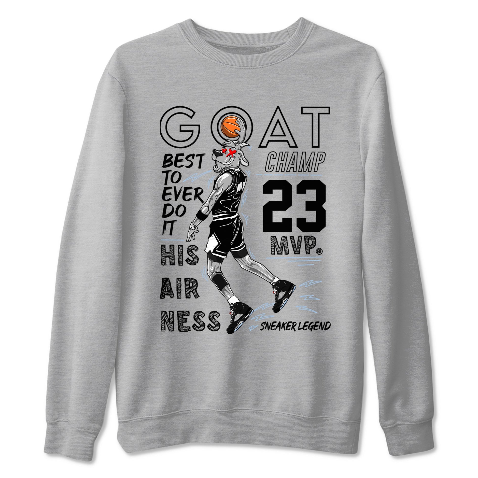 5s Black Metallic Reimagined shirts to match jordans MVP Goat sneaker match tees Air Jordan 5 Retro Black Metallic Reimagined match shoes to clothes SNRT Sneaker Tees unisex cotton Heather Grey 2 shirts
