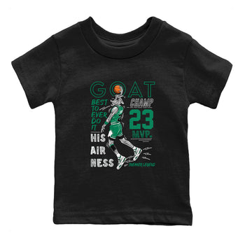 AJ4 Oxidized Green shirts to match jordans MVP Goat sneaker match tees Air Jordan 4 Oxidized Green SNRT Sneaker Tees streetwear brand Baby and Youth Black 2 cotton tee