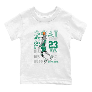 AJ4 Oxidized Green shirts to match jordans MVP Goat sneaker match tees Air Jordan 4 Oxidized Green SNRT Sneaker Tees streetwear brand Baby and Youth White 2 cotton tee
