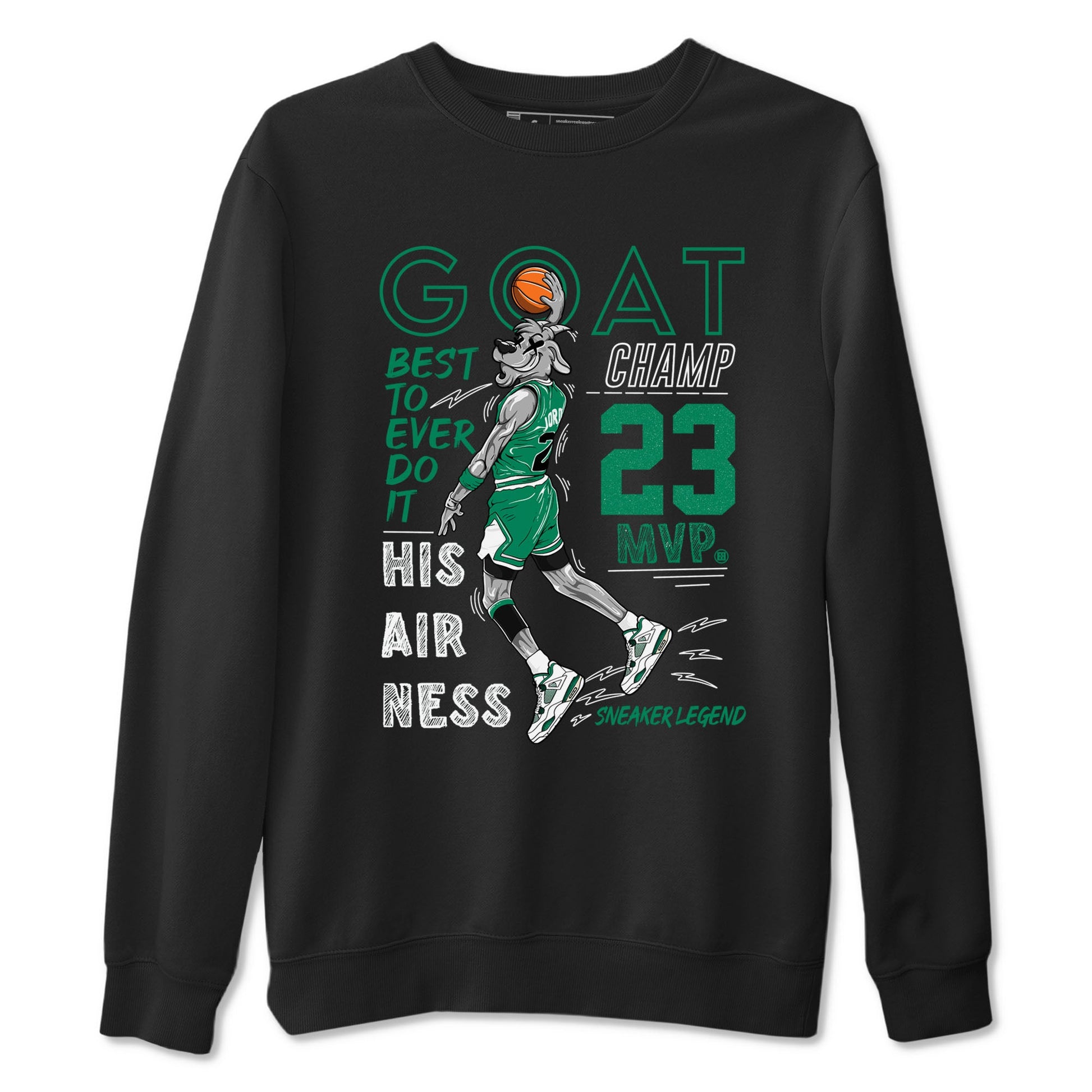 AJ4 Oxidized Green shirts to match jordans MVP Goat sneaker match tees Air Jordan 4 Oxidized Green SNRT Sneaker Tees streetwear brand Black 2 unisex cotton tee