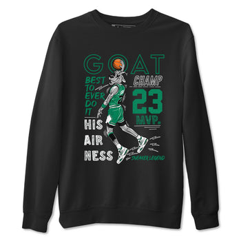 AJ4 Oxidized Green shirts to match jordans MVP Goat sneaker match tees Air Jordan 4 Oxidized Green SNRT Sneaker Tees streetwear brand Black 2 unisex cotton tee
